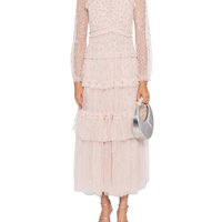 Sequin Kisses Ankle Gown