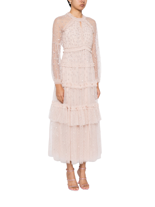 Sequin Kisses Ankle Gown
