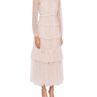 Sequin Kisses Ankle Gown