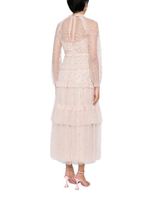 Sequin Kisses Ankle Gown