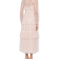 Sequin Kisses Ankle Gown