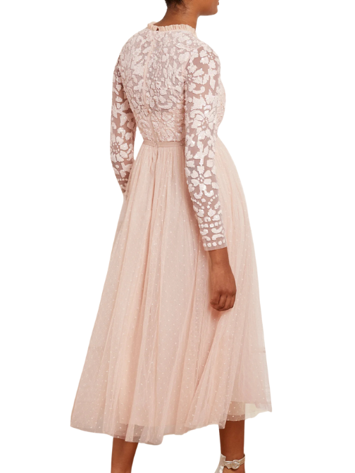 Raindrop Sequin-Embellished Tulle Gown