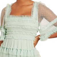 Peaches Ruffled Tulle Dress