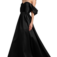 Bridesmaids Viktor Off-The-Shoulder Gown Black