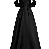 Bridesmaids Viktor Off-The-Shoulder Gown Black