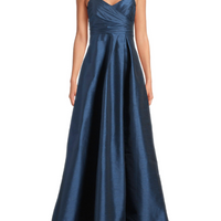 Kayla Strapless Gown Blue