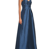 Kayla Strapless Gown Blue