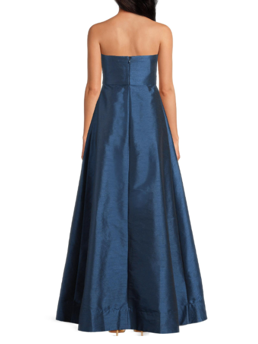 Kayla Strapless Gown Blue