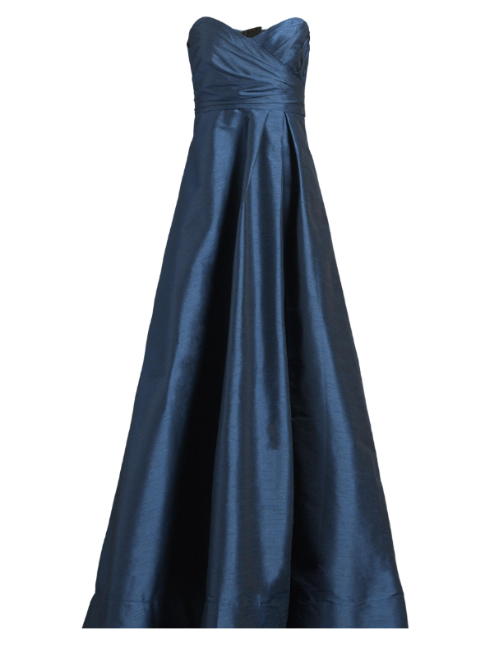 Kayla Strapless Gown Blue