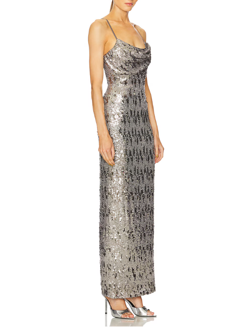 Cache Dress Silver