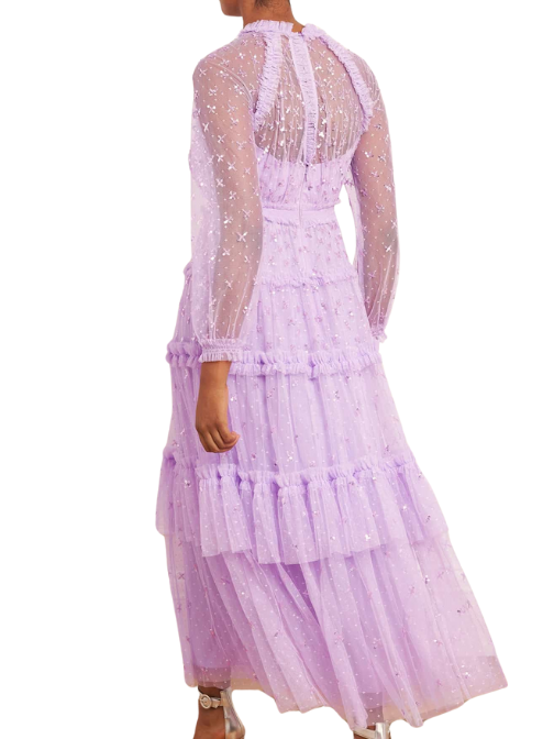 Sequin Kisses Ankle Gown