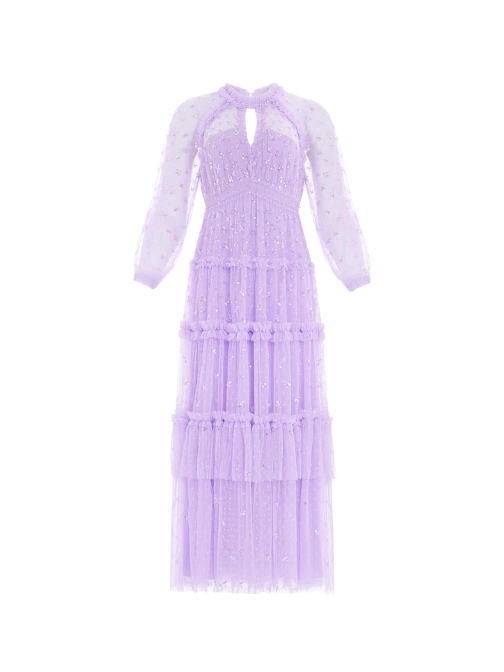 Sequin Kisses Ankle Gown