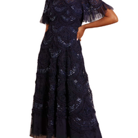Carmen Sequin-Embellished Tulle Gown