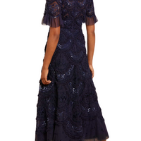 Carmen Sequin-Embellished Tulle Gown