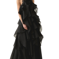 Pandorea Layered Maxi Dress Black