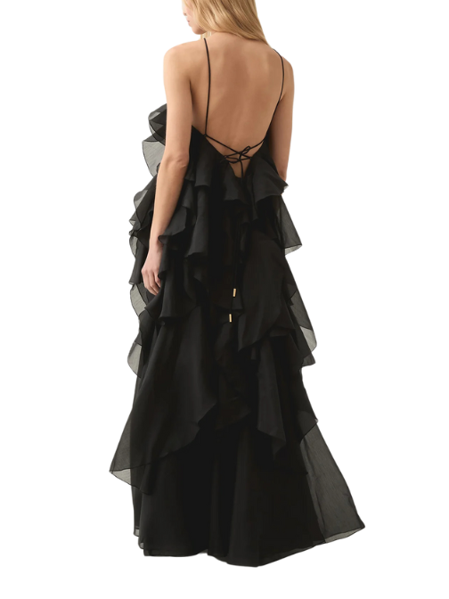 Pandorea Layered Maxi Dress Black