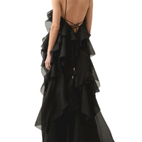 Pandorea Layered Maxi Dress Black