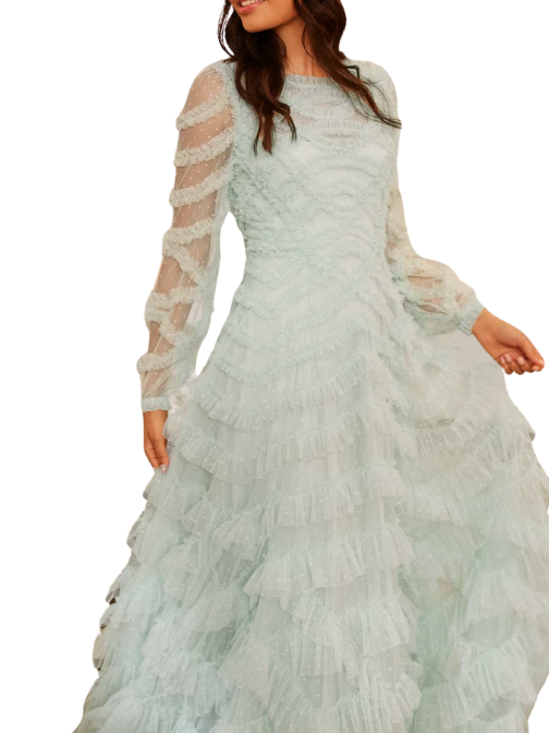 Lana Round Neck Gown