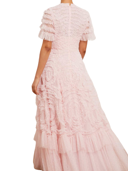 Verity Ruffle V-Neck Gown
