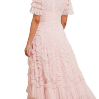 Verity Ruffle V-Neck Gown