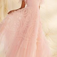 Verity Ruffle V-Neck Gown