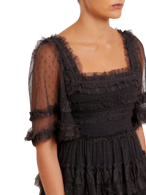 Peaches Smocked Ankle Gown