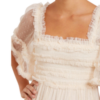 Peaches Smocked Ankle Gown