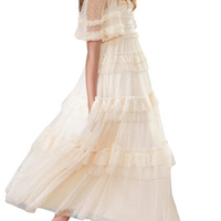 Peaches Smocked Ankle Gown