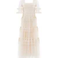 Peaches Smocked Ankle Gown