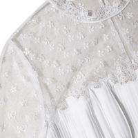 WHITE CHIFFON TIERED MIDI DRESS White