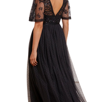 Shimmer Primrose Bodice Ankle Gown