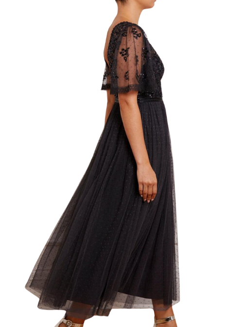Shimmer Primrose Bodice Ankle Gown