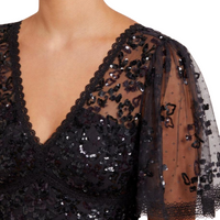 Shimmer Primrose Bodice Ankle Gown