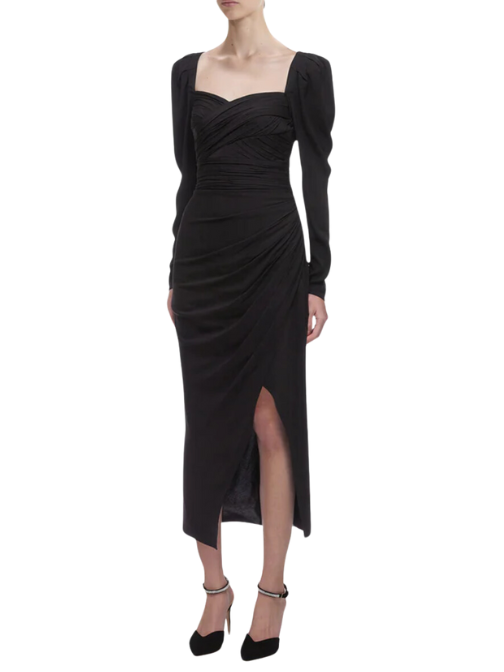 Iris Midi Dress Black
