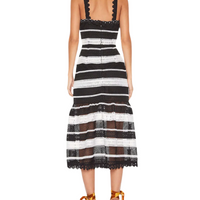 Darling One Midi Dress Black/White