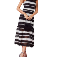 Darling One Midi Dress Black/White