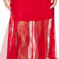 Tango Dreams Midi Dress Red