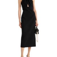 Elora Cutout Midi Dress Black