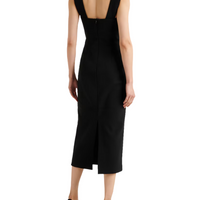 Elora Cutout Midi Dress Black