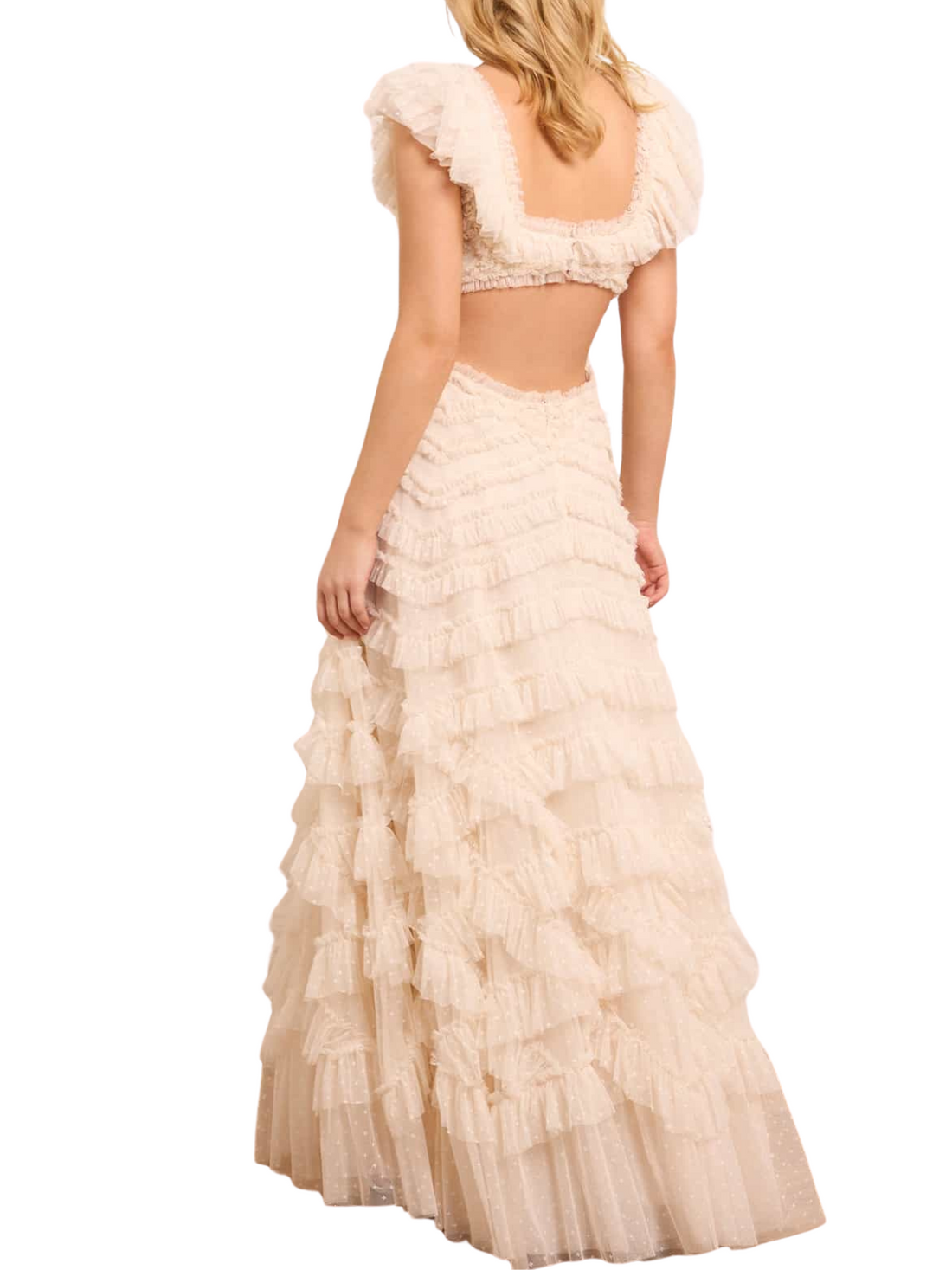 Lola Backless Gown Cream
