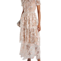 Sequin Flower Maxi Dress
