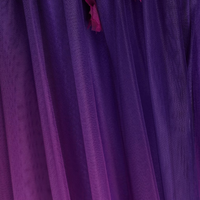 One-Shoulder Floral-Appliquéd Dégradé Tulle Gown