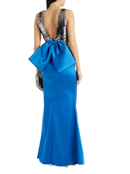 Topanga Embellished Duchesse-Satin Gown