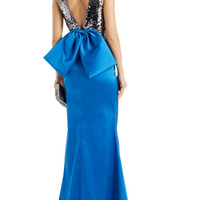 Topanga Embellished Duchesse-Satin Gown