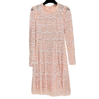 Alicia Scallop Mini Dress Pink