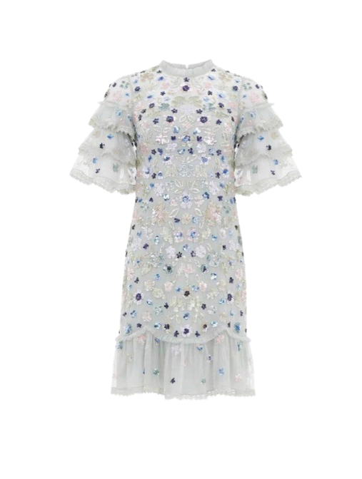 Meadow Sequin Mini Dress Green