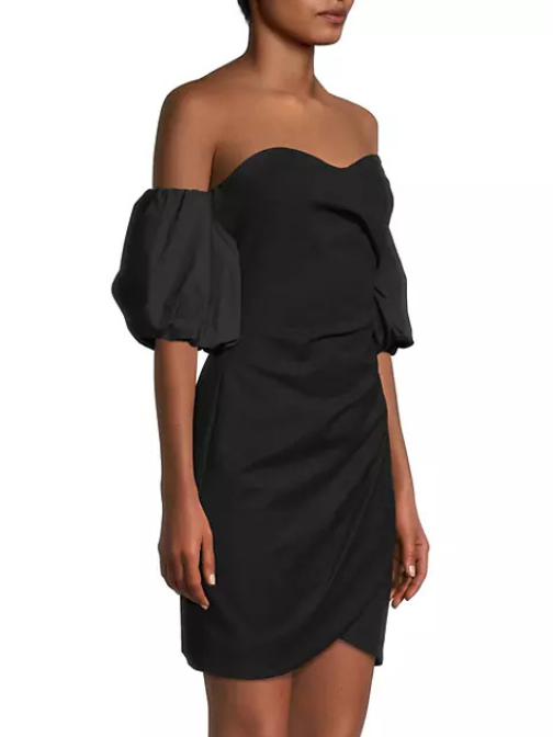 Deene Sweetheart Minidress Black