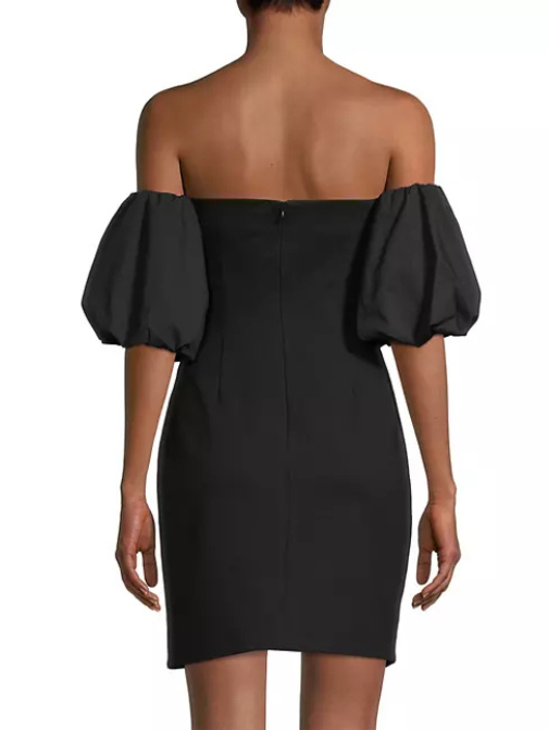 Deene Sweetheart Minidress Black