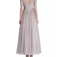 Embroidered Illusion Gown