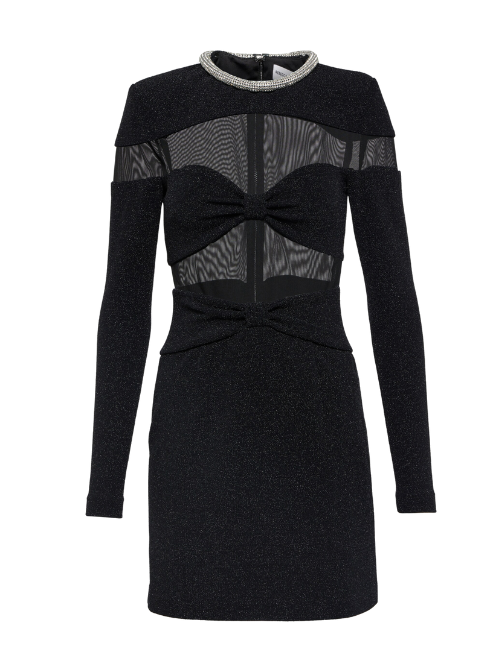 Simone Embellished Minidress Black